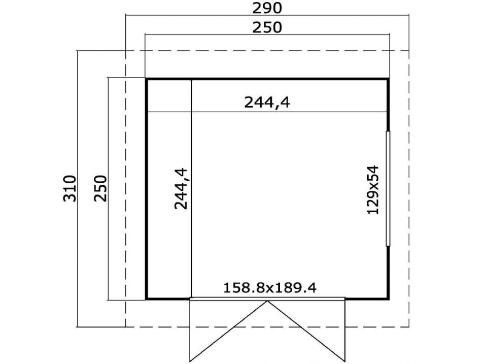 Exemple de plan d'abri de jardin