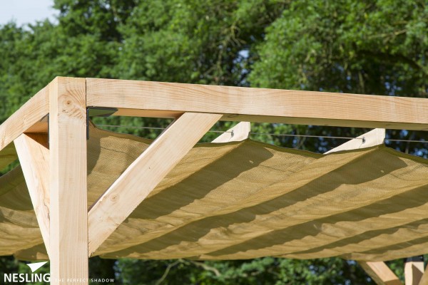 Store Bateau pour pergola en bois autoportante