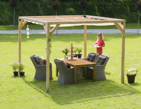 Pergola bois autoportante