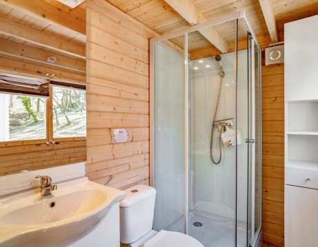 Salle de bain chalet bois