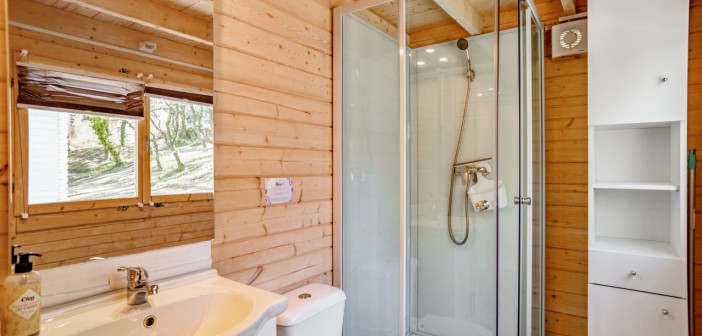 Salle de bain chalet bois