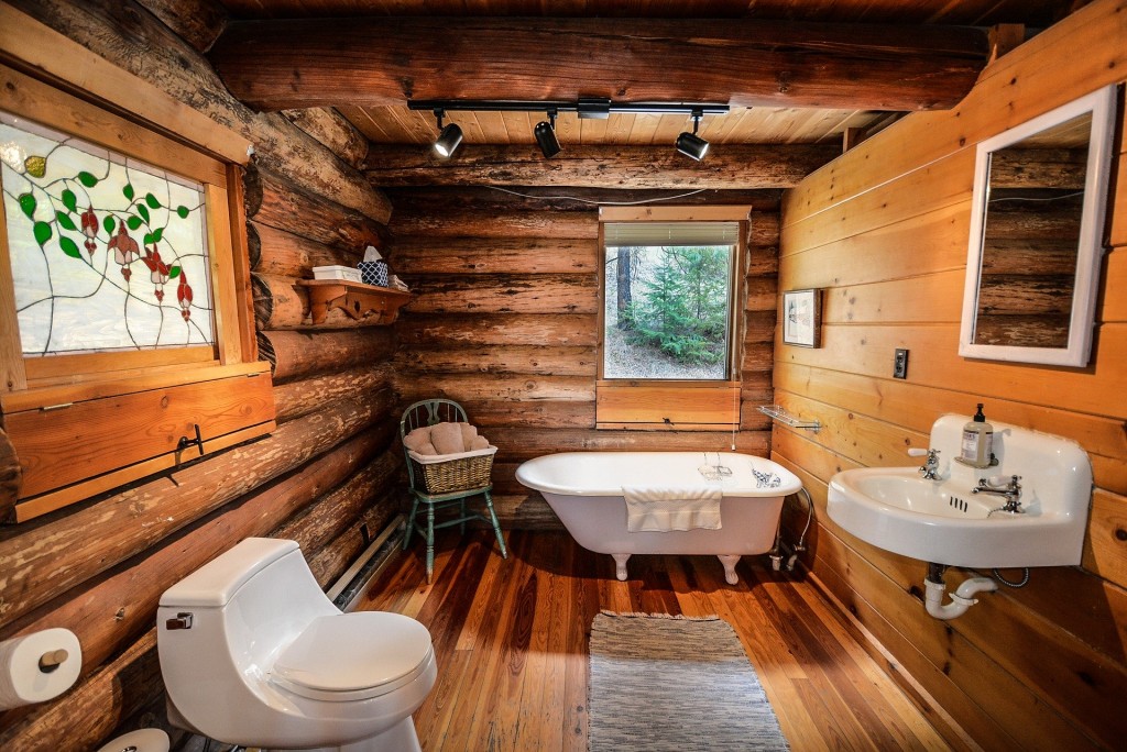 Baignoire chalet en bois