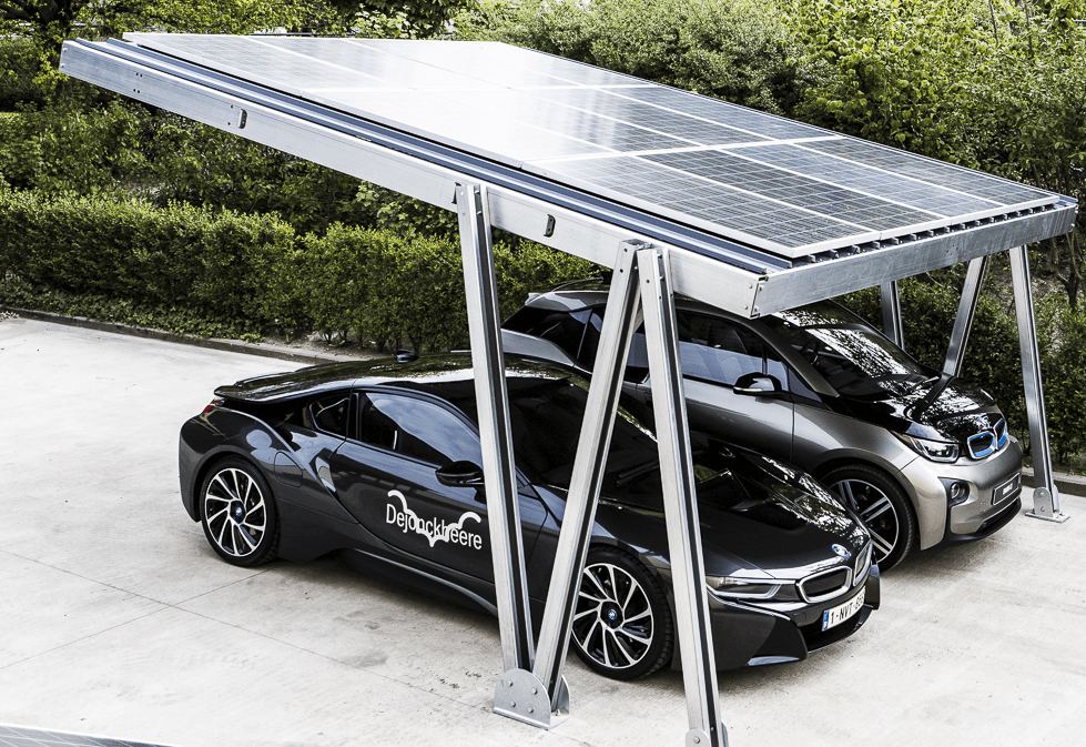 carport solaire deux voitures